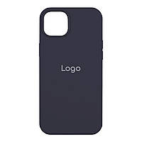 Чехол для iPhone 15 Plus Silicone Case Full Size AA Цвет 08 Dark blue