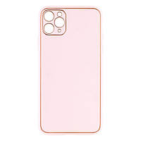 Чехол Leather Gold with Frame without Logo для iPhone 11 Pro Max Цвет 3, Pink