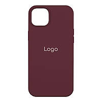 Чехол для iPhone 15 Plus Silicone Case Full Size AA Цвет 42 Maroon