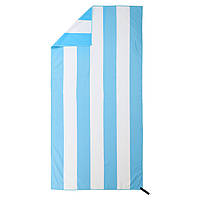 Cпортивное полотенце пляжное полотенце Zelart 4Monster Beach Towel T-SCT White-Light Blue