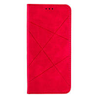 Чехол-книжка Business Leather для Samsung Galaxy A03s Цвет Малиновый