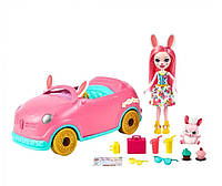 Игровой набор Энчантималс Машинка с куклой Бри Кроли Enchantimals Bunnymobile Car для девочек