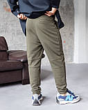 Чоловічі стильні спортивні штани хакі, фото 2