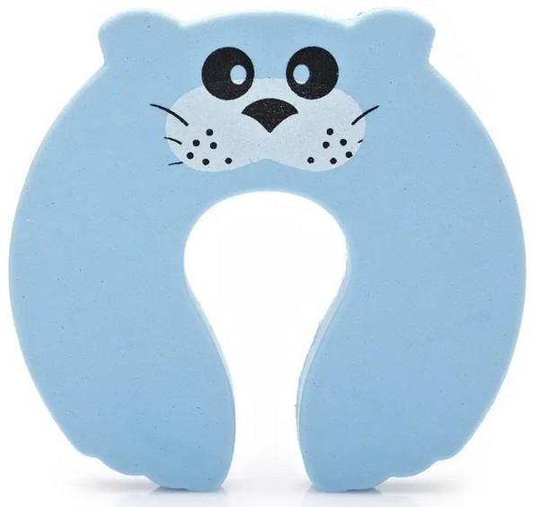 Стопор для дверей Mommy Bag Захист для дітей Дитяча безпека Котик блакитний
