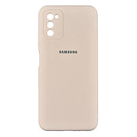 Чохол для Samsung A03s Full Case HQ with frame 164mm Цвет 19 Pink Sand