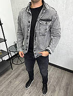 Чоловіча джинсова куртка Calvin Klein H3732 сіра