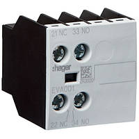 Дополнительный контакт 1НО+1НЗ для контакторов EV007-10 EV038-10, EVN022 EVN045, EVL014 EVL027, Hager EVA001