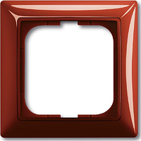 Рамка 1 пост. ABB Basic 55 Красный фойер (foyer red)