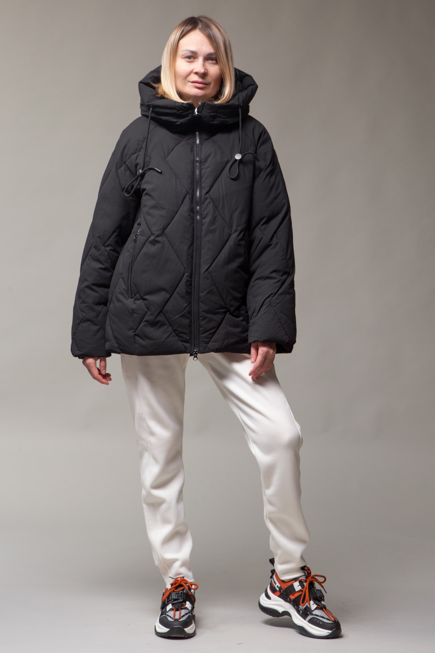 Пуховик TOWMY 9967 black SIZE +, фото 1