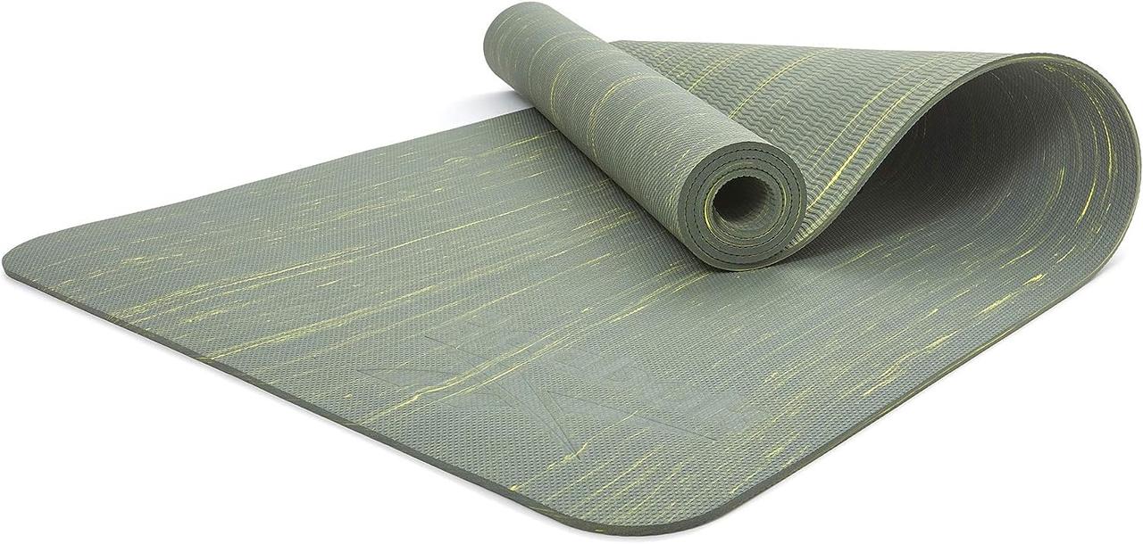 Килимок для йоги Reebok Camo Yoga Mat 176x61x0,5 см (RAYG-11045YL) Yellow/Green, фото 1