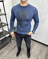 Мужская кофта свитшот Bikkembergs H3744 голубая