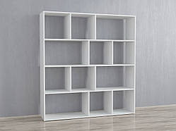 Стелаж, перегородка для кімнати Id 0083 Білий Ш 1316 / В 1430 / Г 290