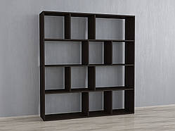 Стелаж, перегородка для кімнати Id 0083 Венге темний Ш 1316 / В 1430 / Г 290