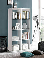 Полиця для книг, стелаж для будинку Id A-0010 Білий В1430*Ш720*Г290