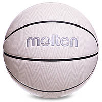 М'яч баскетбольний Composite Leather MOLTEN  №7 білий-сірий