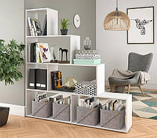 Полиця для книг, стелаж для будинку Id A-0057 Білий В1634*Ш1552*Г290