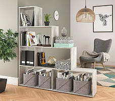 Полиця для книг, стелаж для будинку Id A-0057 Бетон В1634*Ш1552*Г290