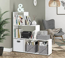 Полиця для книг, стелаж для будинку Id A-0075 Білий Ш1168*В1232*Г290