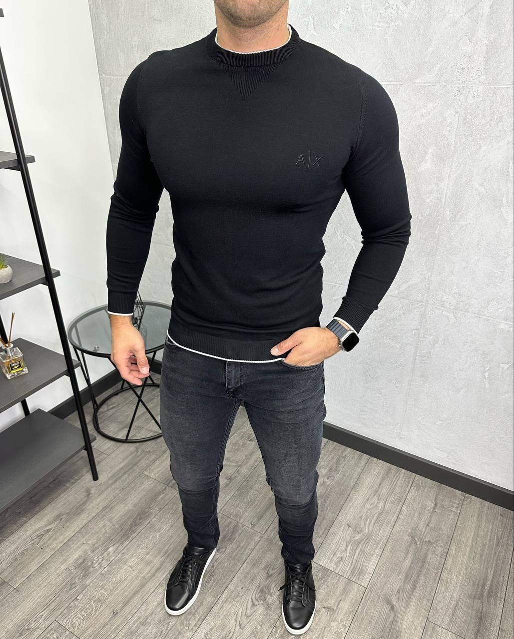 Чоловіча кофта Armani Exchange H3749 чорна
