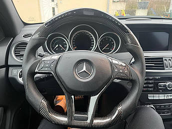 Кермо карбонове Mercedes Мерседес E Class CLS CLA W203 W204 W205 W213 W212 W215 2011-2016 кермо карбовані