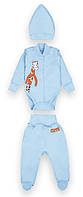 Комплект одежды детский для мальчика GABBI КТ-20-19-1 Африканская зима Светло-Голубой на рост 62 (12336)