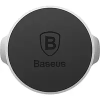 Держатель в авто Baseus Small ears series Magnetic suction bracket Black Silver (Flat type) SUER-C0S