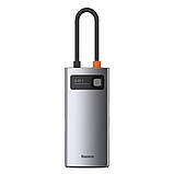 USB-Hub Baseus Metal Gleam Series 4-in-1 Multifunctional （Type-C to HDMI*1+USB3.0*1+USB2.0*1+PD*1）, фото 4