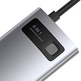 USB-Hub Baseus Metal Gleam Series 4-in-1 Multifunctional （Type-C to HDMI*1+USB3.0*1+USB2.0*1+PD*1）, фото 6