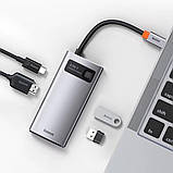 USB-Hub Baseus Metal Gleam Series 4-in-1 Multifunctional （Type-C to HDMI*1+USB3.0*1+USB2.0*1+PD*1）, фото 8