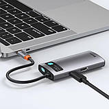 USB-Hub Baseus Metal Gleam Series 4-in-1 Multifunctional （Type-C to HDMI*1+USB3.0*1+USB2.0*1+PD*1）, фото 9