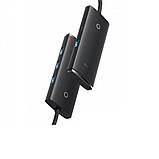 USB-Hub Baseus Lite Series 4-Port USB-A HUB Adapter (USB-A to USB 3.0*4 ) 1m Black, фото 4