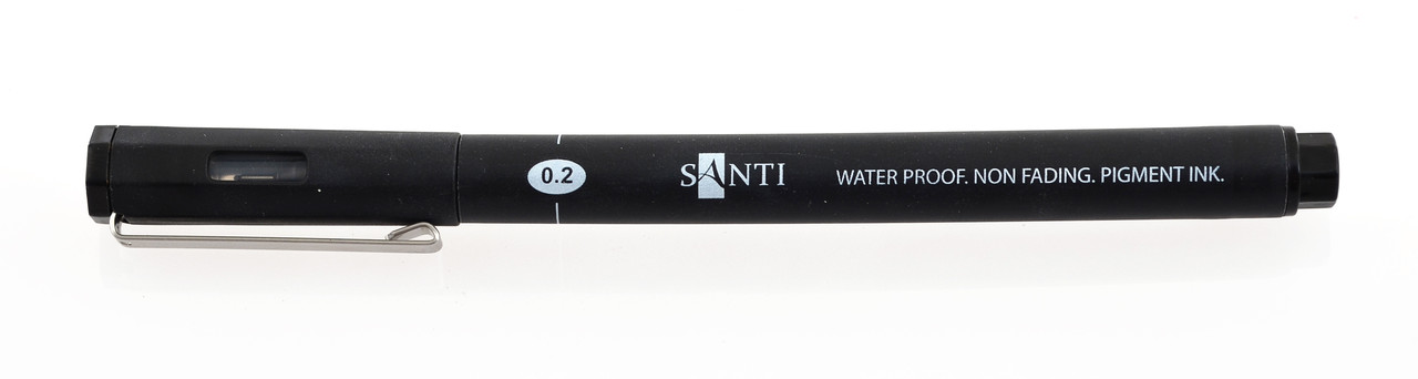 Лінер "Santi" пігментний 390608 ,чорний, 0,5мм., шт, фото 1