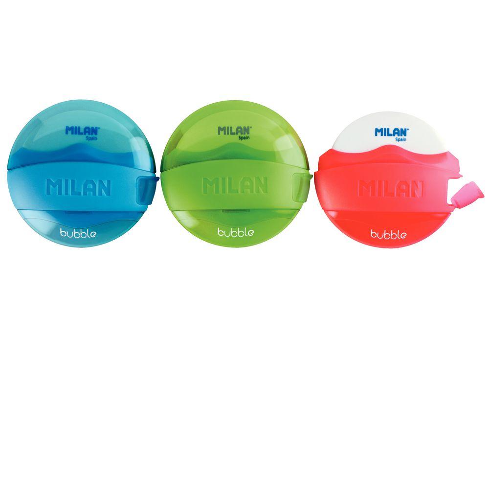 Точилка "Milan" з контейнером + гумка 4704116 Buble 6,5*6,5см, шт, фото 1