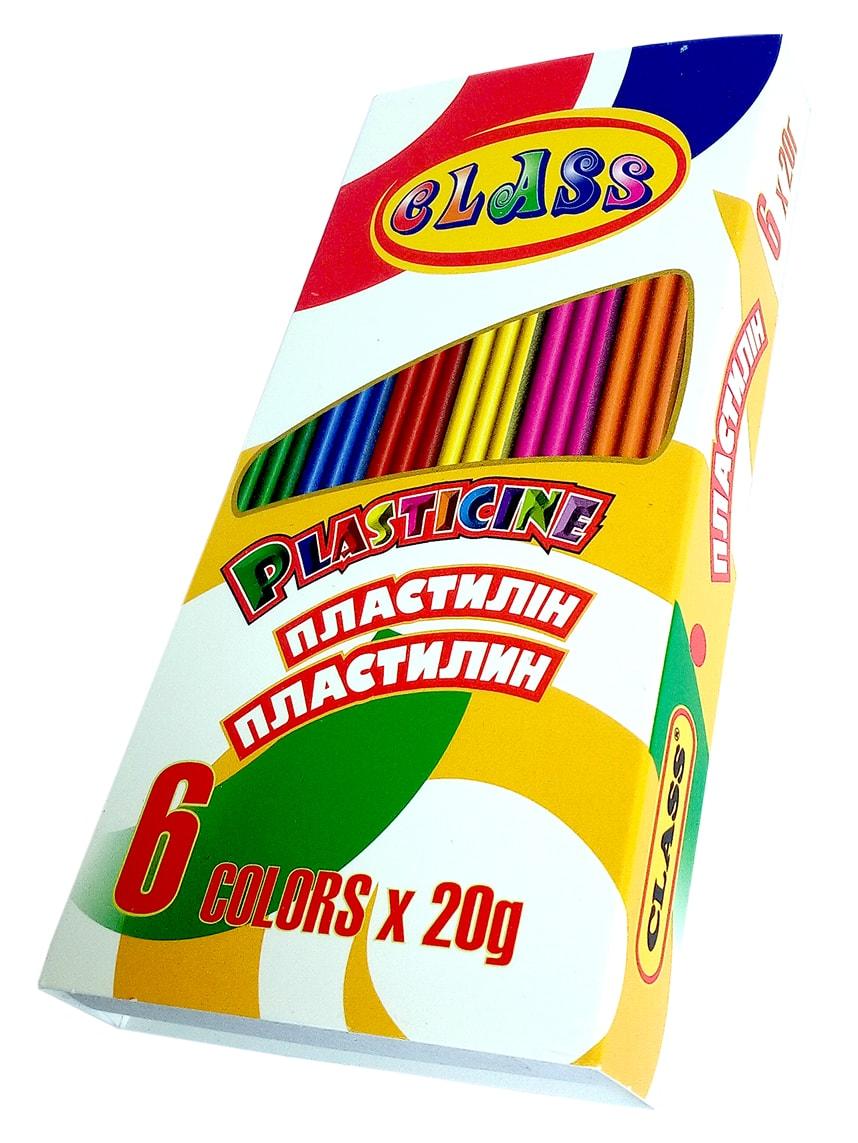 Пластилін "Class"   6кол 120гр., 7621, шт