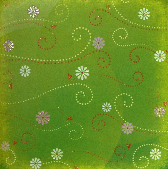 Набір паперу для скрапбукінгу "Folia" "Квіти 9"  30,5*30,5см, 190г/м2, 5арк 16210109, шт