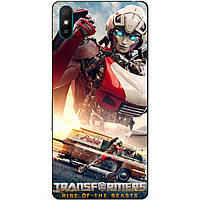 Силиконовый бампер чехол для Xiaomi Redmi 9a с рисунком Арси Transformers Трансформеры