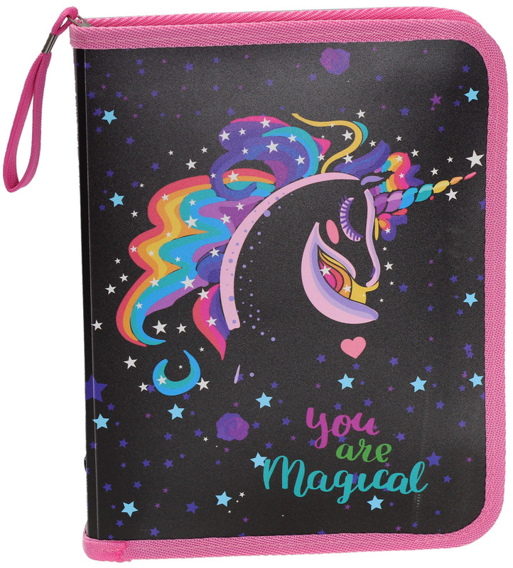 Папка для зошитів на блискавці "Class"об'ємна,"Unicorn",30*190*250 мм, PP, 5628C, шт
