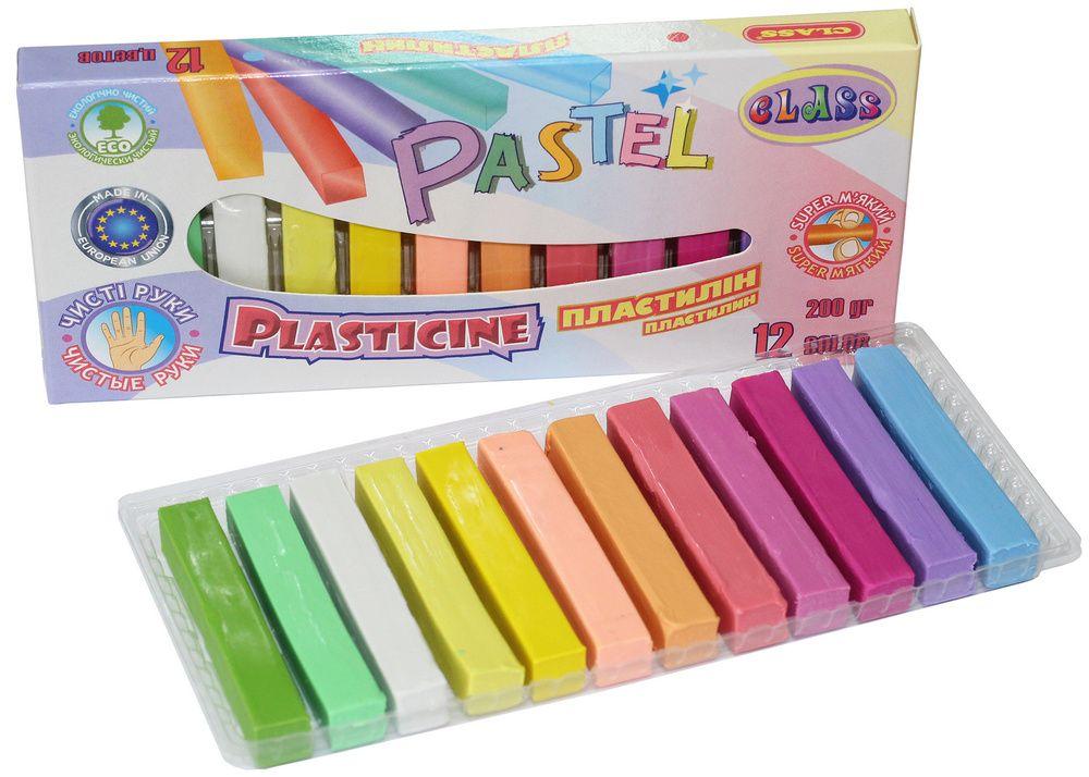 Пластилін "Class" "Чисті руки " 12кол.*200гр, ECO, 7653C, шт