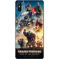 Силиконовый бампер чехол для Xiaomi Redmi 9a с картинкой Transformers Трансформеры