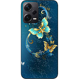 Чохол силіконовий для Xiaomi Redmi Note 12 Pro Plus 5G з картинкою Красиві метелики