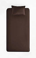 Простыни на резинке с наволочками из ранфорса ТМ Charlotte Турция цвет коричневый