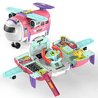 Дитяча іграшка розвиваюча літак музичний T903A, 2 кольори мікс, мультифункц., звук, світ., кор. 20*30,5*15см