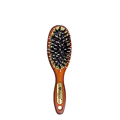 Масажна щітка для волосся дерев'яна з комбінованою щетиною Salon 7696 CLG