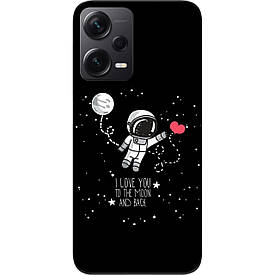 Чохол силіконовий для Xiaomi Redmi Note 12 Pro Plus 5G з картинкою Любов до місяця