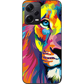 Бампер силіконовий для Xiaomi Redmi Note 12 Pro Plus 5G з малюнком Яскравий лев