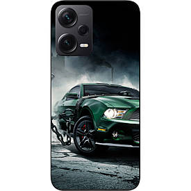 Бампер силіконовий для Xiaomi Redmi Note 12 Pro Plus 5G з малюнком Мустанг