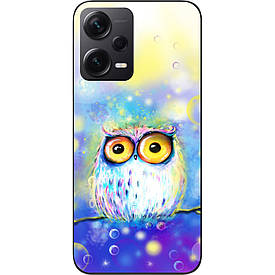 Бампер силіконовий для Xiaomi Redmi Note 12 Pro Plus 5G з малюнком Сова