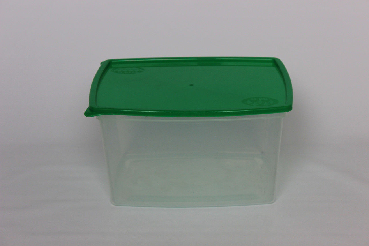 Пластиковый прямоугольный контейнер (лоток) 3.5л "Европейский" с жесткой крышкой (разные цвета крышки) - фото 5 - id-p195127939