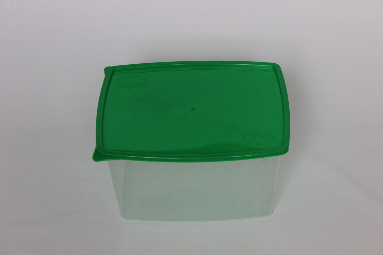 Пластиковый прямоугольный контейнер (лоток) 3.5л "Европейский" с жесткой крышкой (разные цвета крышки) - фото 6 - id-p195127939