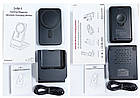 3 в 1 складаний Бездротовий зарядний пристрій з 10 000 мАч Mag-safe Power bank (знімний), фото 4